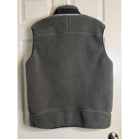 VTG Men’s Patagonia Retro X Pile Fleece Sherpa Like  Gray Zip Up Hiking Vest XL - Picture 8 of 9